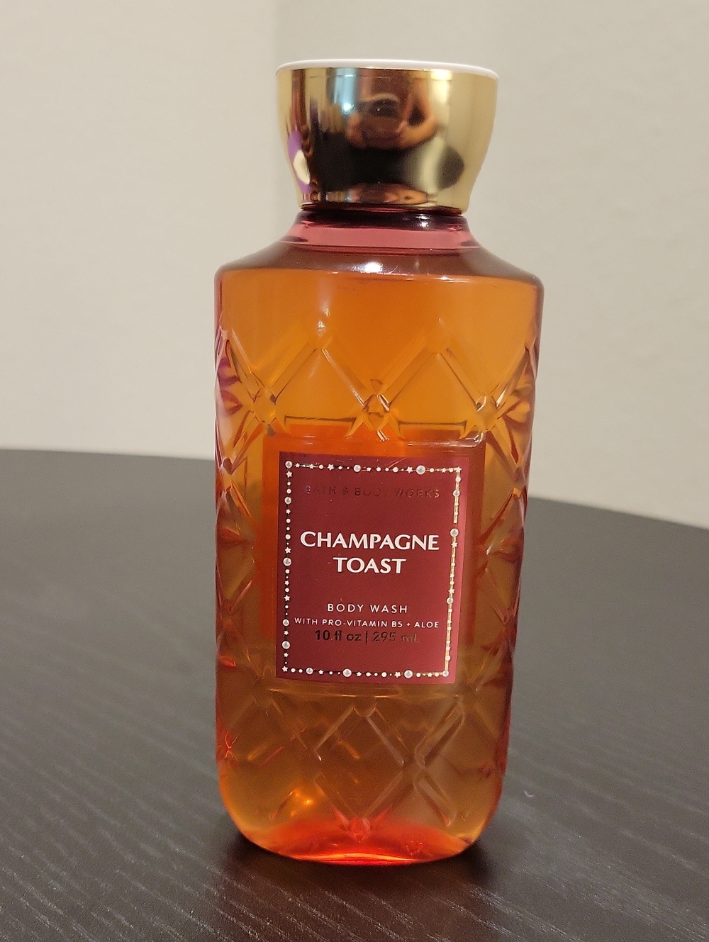 Champagne Toast Body Wash - Amber & Gold Bottle